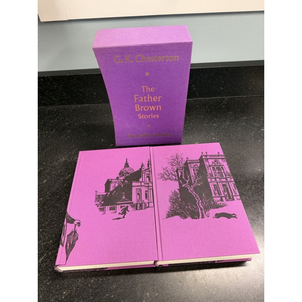 G.K. Chesterton Father Brown Stories Folio Society 2003 2 Vol Slipcase Set